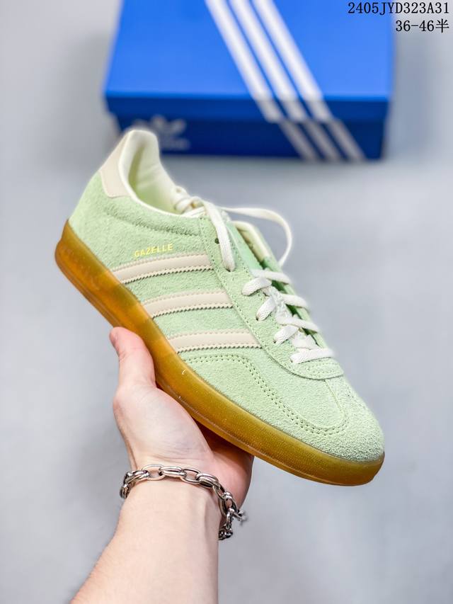 Cs版 Adidas Gazelle系列 蜜瓜绿 35.5-46 货号ie2948 尺码：36-46半 编码：05Jyd323A31