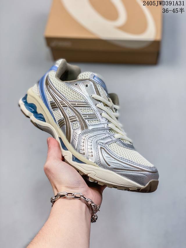 Asics Gel-Kayano 14 亚瑟士14代 纳米纤维气垫百搭休闲运动慢跑鞋 原装纳米纤维复合材料 轻减55%克重 全新ff Blast Plus科技中