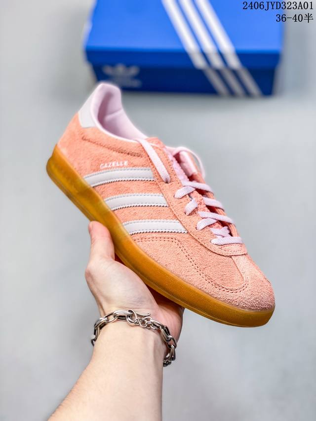 Cs版 Adidas Gazelle系列 樱花粉 35.5-40 货号ie2946 尺码：36 40半 05Jyd323A01