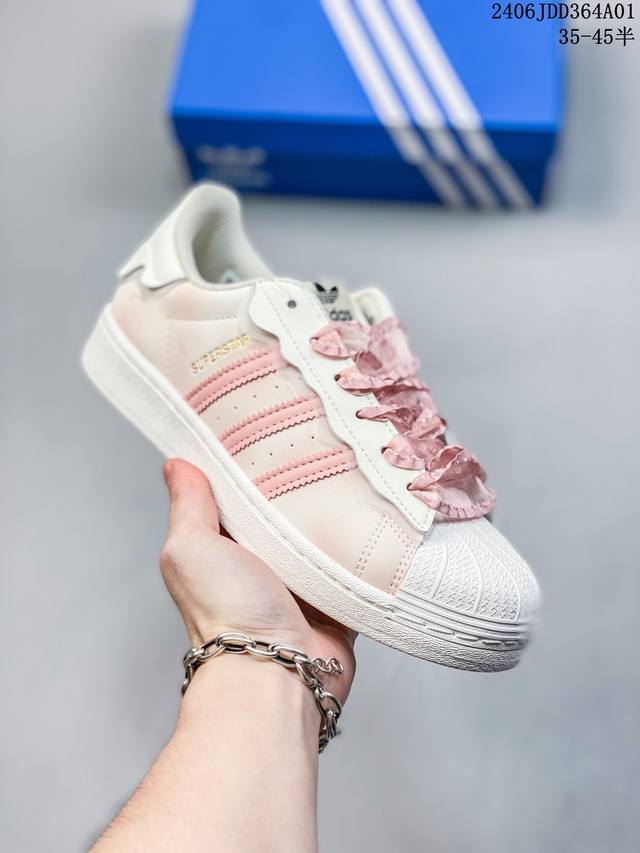 阿迪达斯adidas三叶草 Originals Superstar 贝壳头系列低帮经典百搭休闲运动板鞋 35-45真标半码 06Jdd364A01