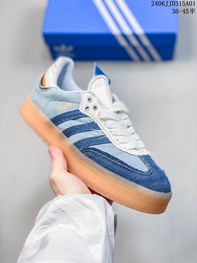 Adidas 阿迪达斯wales Bonner Japan联名日式samba德训鞋情侣款复古运动板鞋休闲鞋 05Jjd315A01