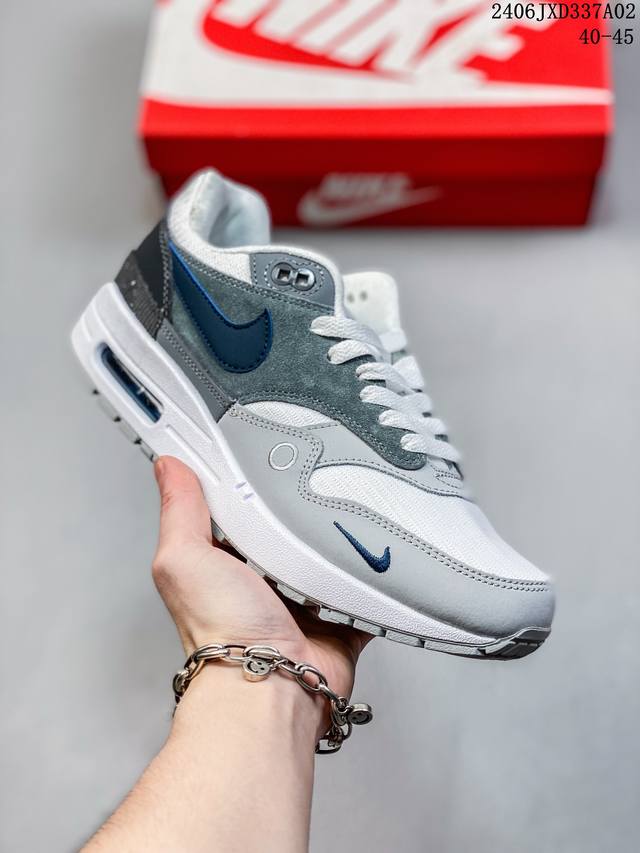 真标耐克nike Air Max 1 Fen City Pack Amsterdam 初代复古气垫百搭休闲运动慢跑鞋 货号：Cv1638-200 size：40