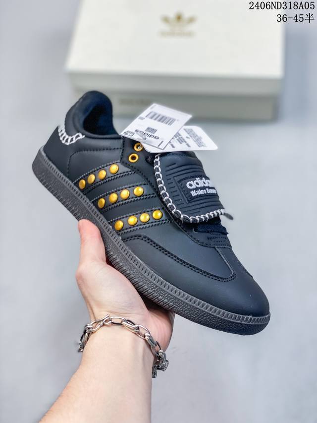 阿迪达斯 桑巴德训 Pharrell Williams X Adidas Originals Humanrace舒适百搭防滑低帮板鞋5121 Asepq半 36