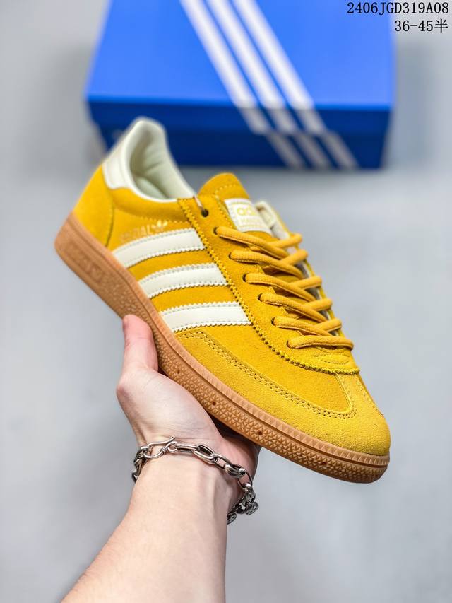 Adidas Handball Spezial 三叶草手球特别版圣帕特里克节联名款 全鞋采用yezzy500一样的皮料 进口长绒皮，特殊工艺技术 原盒包装 牛筋