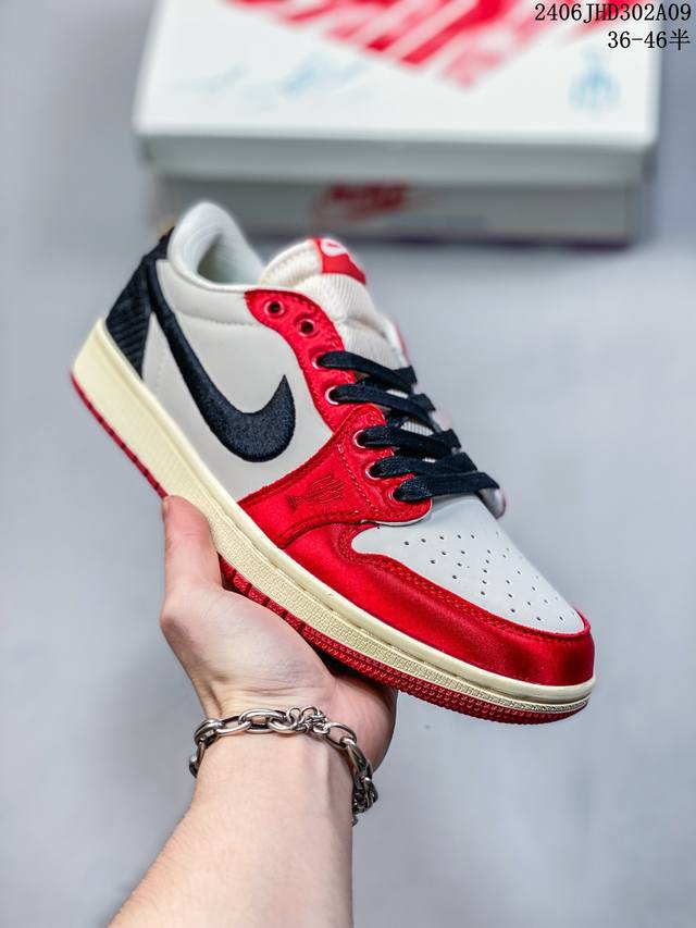 真标迈克尔 乔丹之子马库斯 乔丹个人店铺trophy Room X Nike Air Jordan 1 Retro Low Og Sp”Away“Aj1乔丹一代