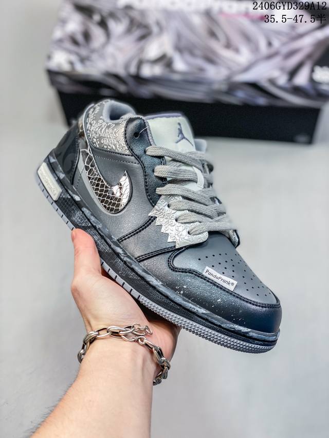 Air Jordan Aj1 Low 熊猫恶作剧 摩登薇境 格雷系 黑银灰 “全网独家正确版本无原鞋不开发 始终坚持对品质、细节 完美复刻” 市面唯一纯原级别