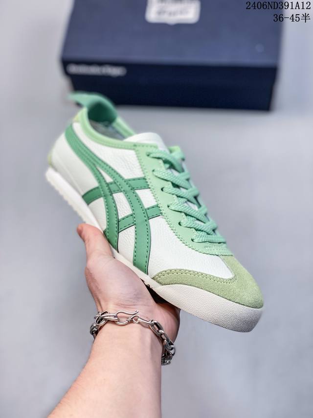 亚瑟士onitsuka Tiger鬼冢虎 全新配色！同步官方！独家首发！亚瑟士 Onitsuka Tiger 鬼冢虎 荔枝纹二层皮！欧洲腊软鞋垫！足弓乳胶垫，！