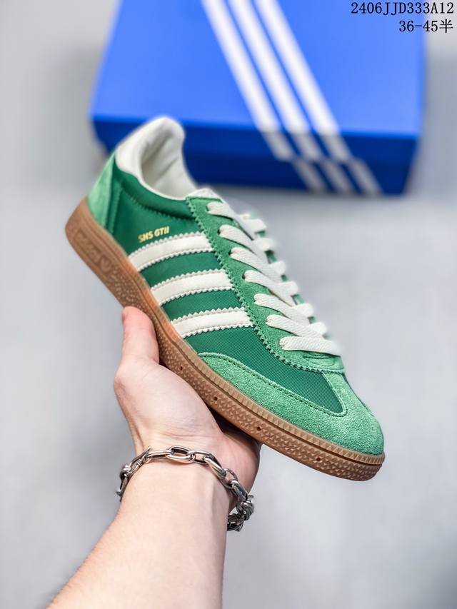 Adidas三叶草handballspezial草绿男女运动休闲t头鞋德训鞋ie5896尺码:36-45半 06Jjd333A12