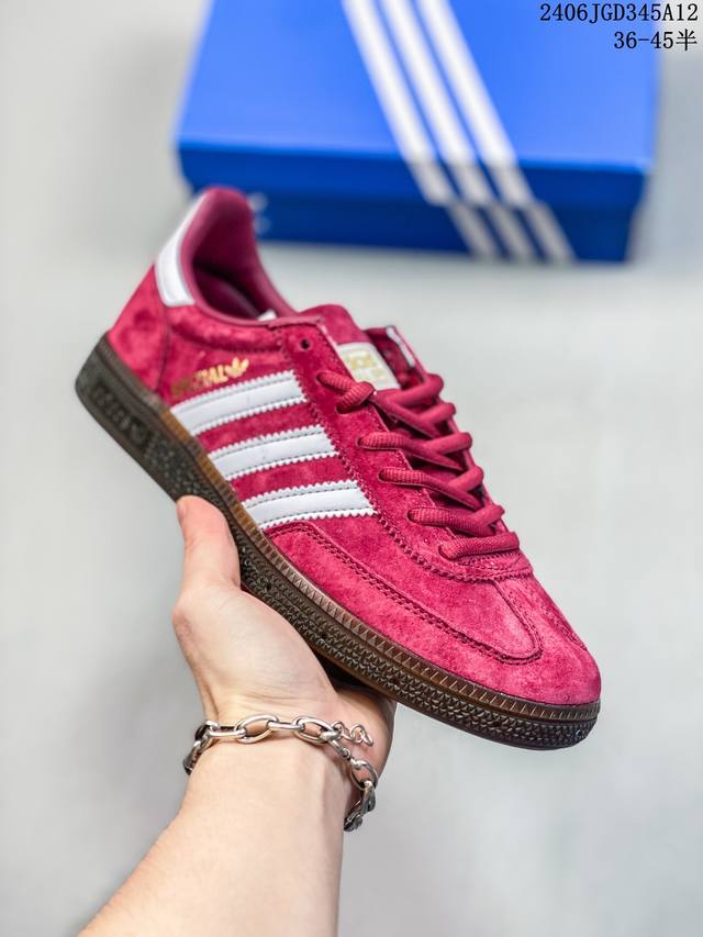 公司级阿迪达斯adidas Originals Handball Spzl 手球运动员系列百搭休闲运动板鞋 货号:Gx6989 尺码：36 36 37 38 3