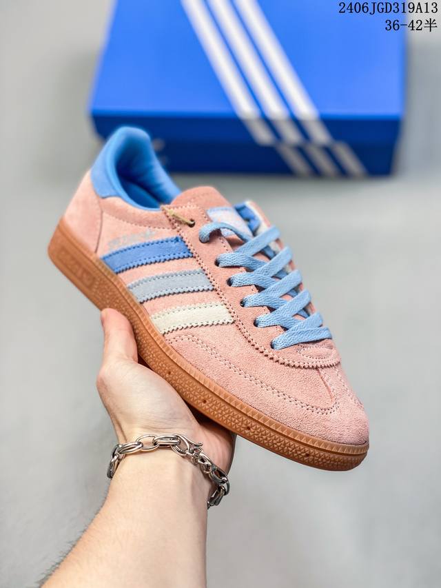 Adidas Handball Spezial 三叶草手球特别版圣帕特里克节联名款 全鞋采用yezzy500一样的皮料 进口长绒皮，特殊工艺技术 原盒包装 牛筋