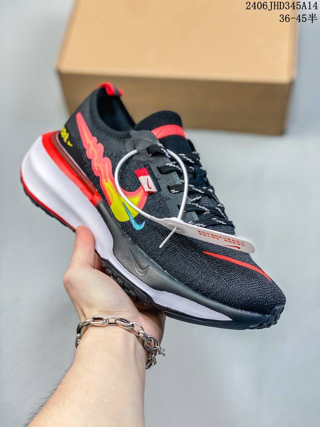 真标带半码 耐克nike Zoomx Invincible Run Flyknit 3 Black White 不可战胜3代系列轻量飞织低帮休闲运动慢跑鞋 06