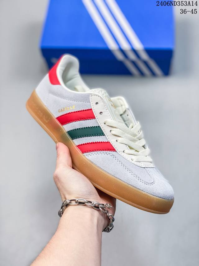 Adidas Gazelle 阿迪达斯德训t头鞋 浅紫红白运动休闲板鞋ig4996尺码:36-45 06Nd353A14