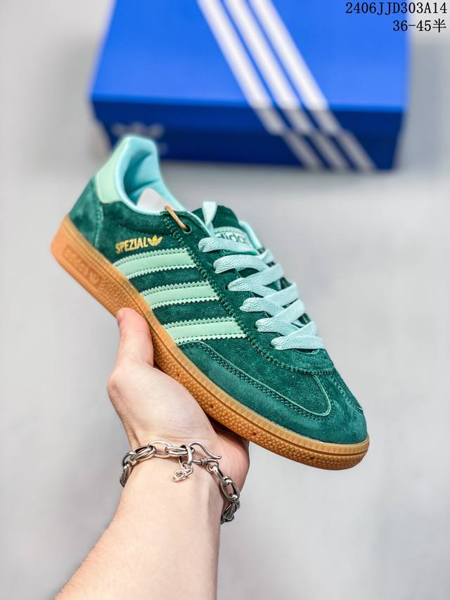 公司级阿迪达斯adidas Originals Handball Spzl 手球运动员系列百搭休闲运动板鞋 货号:Gx6989 尺码：36 36 37 38 3