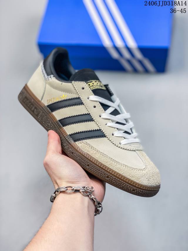 Adidas Handball Spezial 三叶草手球特别版圣帕特里克节联名款 全鞋采用yezzy500一样的皮料 进口长绒皮，特殊工艺技术 原盒包装 牛筋