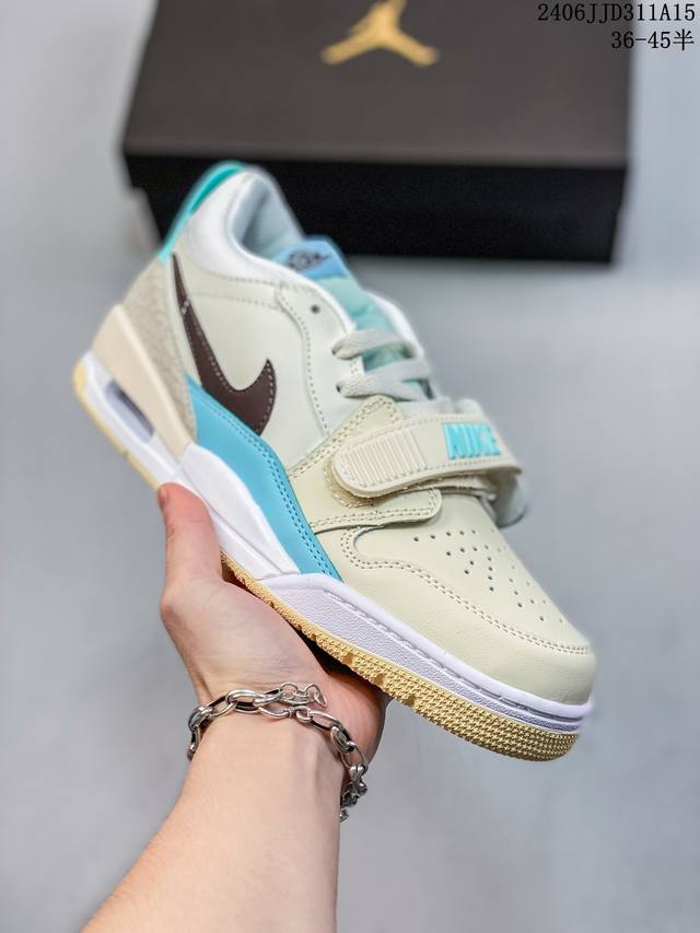 Air Jordan Legacy 312 Low低帮 乔丹三合一 有着交错结合的设计，它的名字就展现出它所包含的鞋款元素，312 分别对应了 Air Jord