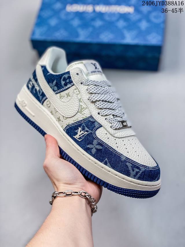 公司级耐克nike Air Force 1 Low 空军一号低帮百搭休闲运动板鞋。柔软、弹性十足的缓震性能和出色的中底设计，横跨复古与现代的外型结合，造就出风靡