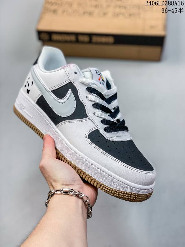 公司级耐克nike Air Force 1 Low 空军一号低帮百搭休闲运动板鞋。柔软、弹性十足的缓震性能和出色的中底设计，横跨复古与现代的外型结合，造就出风靡