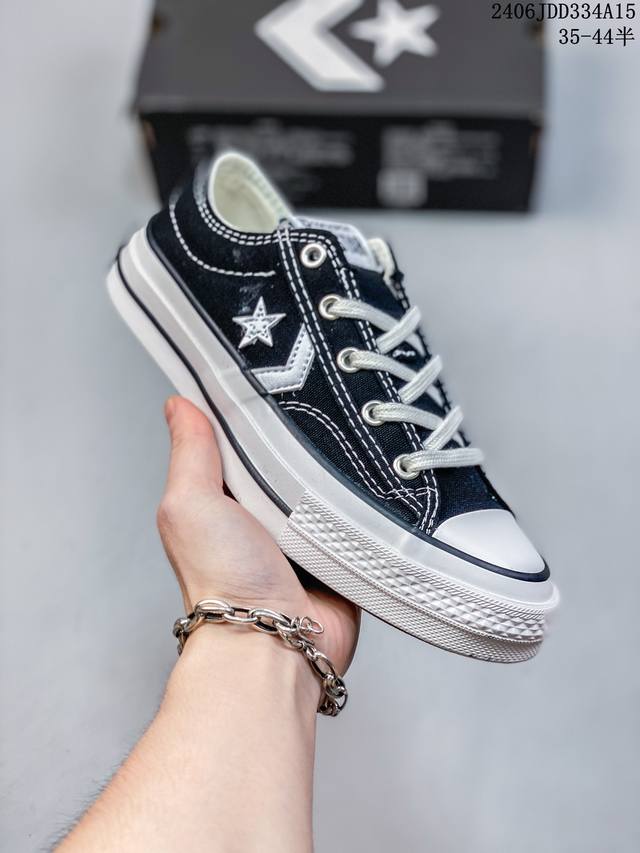 匡威converse One Star Academy Pro经典黑白一星系列复古休闲板鞋匡威官方新款焕新经典真标硫化工艺双层围条夹布防开胶工艺内嵌eva缓震鞋