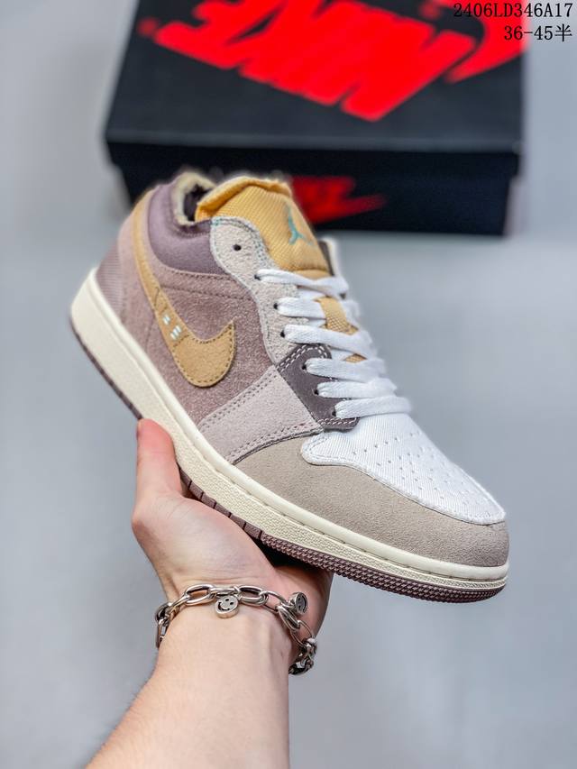 Travis Scott X Air Jordan 1 Low Og Ts Sp 低帮 倒勾深棕 Aj1 乔丹1代 Aj1 乔1 低邦 倒钩深棕 乔丹篮球鞋系列