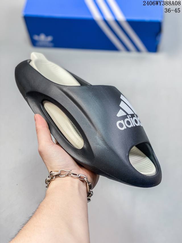 侃爷再度联乘kanye West X Adidas Yeezy Slide”Bone“椰子户外风格沙滩涉水百搭运动穿搭拖鞋拖鞋 货号: Fu8366-2 尺码: