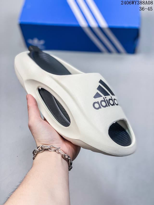 侃爷再度联乘kanye West X Adidas Yeezy Slide”Bone“椰子户外风格沙滩涉水百搭运动穿搭拖鞋拖鞋 货号: Fu8366-2 尺码: