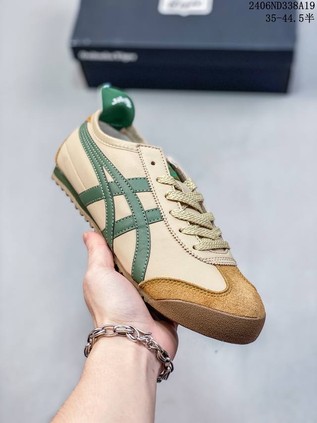 真标 Asics 亚瑟士 男女鞋真标半码制 日产经典老牌-鬼塚虎 Onitsuka Tiger Mexico 66经典墨西哥系列复古经典百搭板鞋休闲运动鞋慢跑鞋