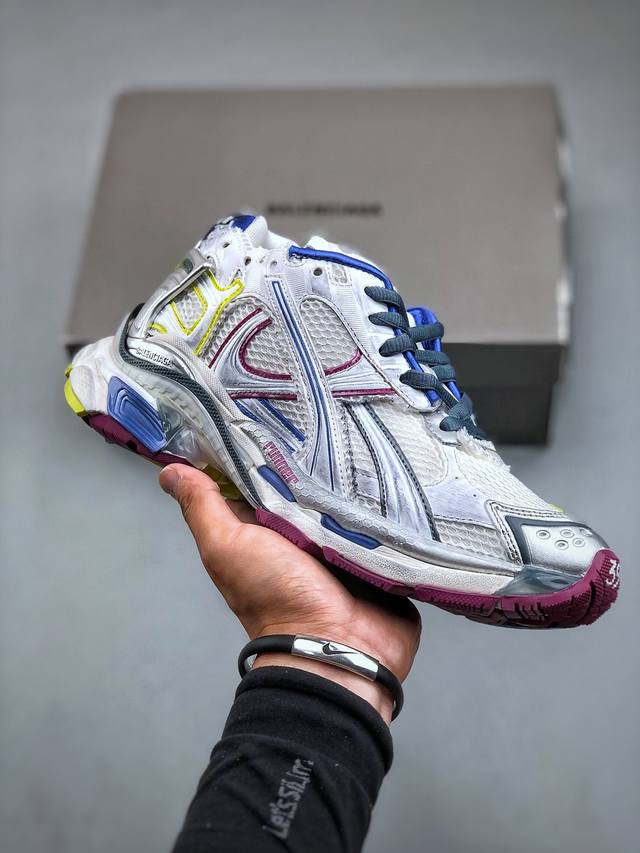 Fok版 高奢品牌-巴黎世家balenciaga Runner Sneaker2.0慢跑系列低帮复古野跑潮流姥爹风百搭休闲运动慢跑鞋尺码：34-46