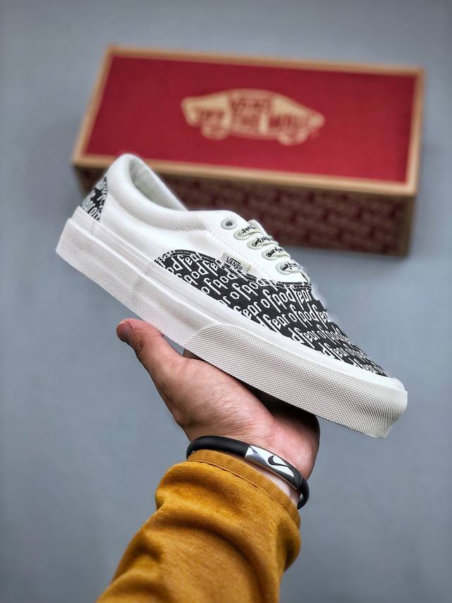 市售最强版本， 二维码可扫描版本 fear Of God X Vans Era 95 Reissue 恐惧上帝 Fog超限量联名 原鞋开发 原厂整套流水线代工出