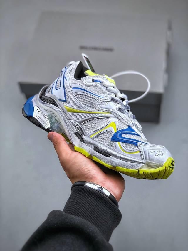 Fok版巴黎世家balenciaga Runner Sneaker 3.0慢跑系列低帮复古野跑潮流姥爹风百搭休闲运动慢跑鞋男女鞋原版一致配件防尘袋及附送鞋带#全