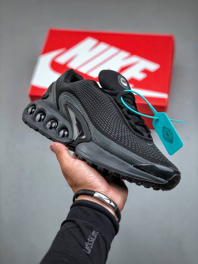 耐克nike Air Max Dn Tirple Black Dn系列低帮豆荚型气垫百搭休闲运动慢跑鞋“黑灰武士”Dv3337-002尺码36-45