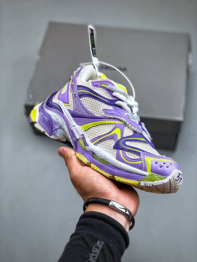 Fok版 Balenciaga Runner Sneaker 3.0慢跑系列低帮复古野跑潮流姥爹风百搭休闲运动慢跑鞋男女鞋原版一致配件防尘袋及附送鞋带#全部采用