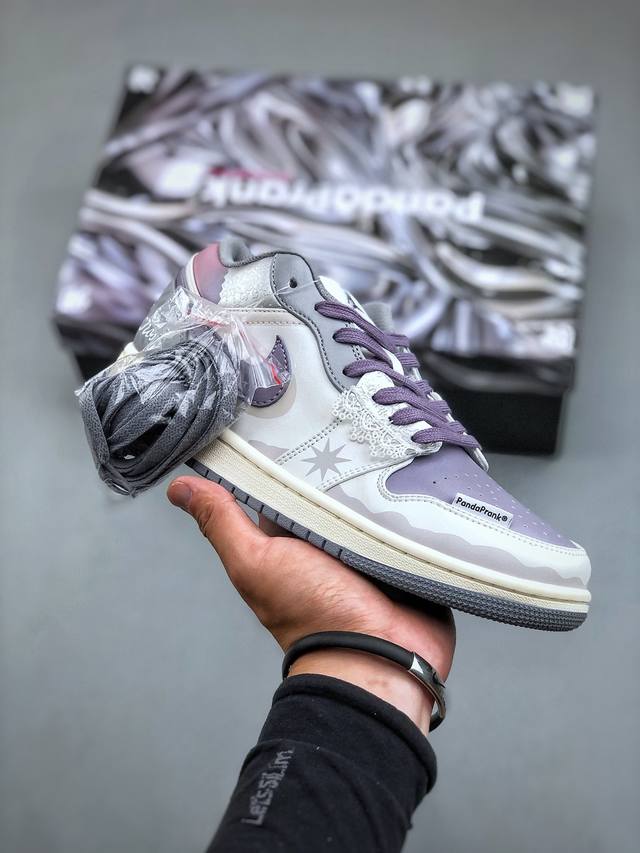 Air Jordan Aj1 Low 熊猫恶作剧摩登薇境 格雷系 黑银灰 “全网独家正确版本无原鞋不开发 始终坚持对品质、细节 完美复刻” 市面唯一纯原级别 完