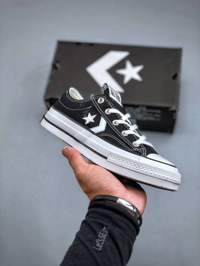 匡威converse One Star Academy Pro经典黑白一星系列复古休闲板鞋匡威官方新款焕新经典真标硫化工艺双层围条夹布防开胶工艺内嵌eva缓震鞋