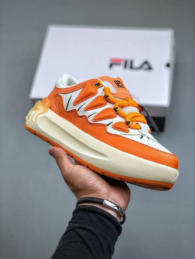 Fila 斐乐 萝卜系列 Carrot 织物合成革百搭休闲轻松舒适防滑减震耐磨增高低帮板鞋 女款 小红书种草火爆炸圈单品动态实拍视频鉴赏！请注意！鞋底保护膜不可