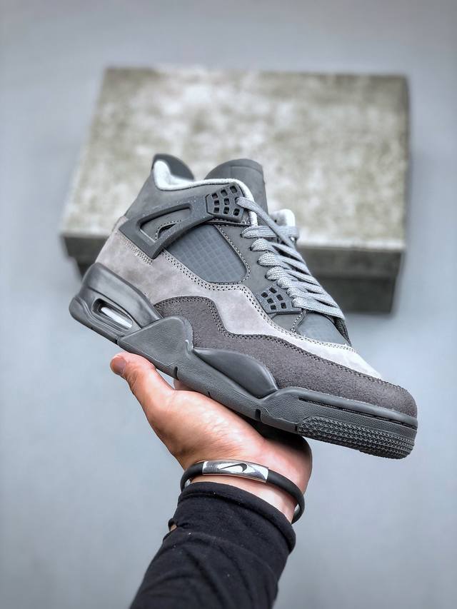 Air Jordan Aj4 灰色巴黎奥运会 Fq7928-001 全新升级改良 原鞋原楦原纸板同源开发 完美呈现乔4的版型 内侧正确双色网格 还原细节 原厂皮