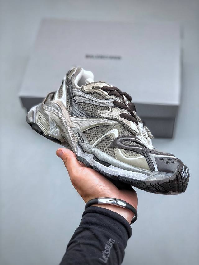 Fi8版 高奢品牌-巴黎世家balenciaga Runner Sneaker 慢跑系列低帮复古野跑潮流姥爹风百搭休闲运动慢跑鞋男女鞋原版一致配件防尘袋及附送鞋