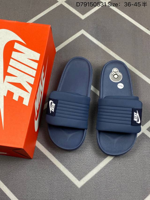 Nike Offcourt Adjust Slides 夏季单品 男女鞋半码制 采用超轻一次发泡revive底模鞋床#可吸汗织物衬里材料,柔软舒适夏季必备单品，