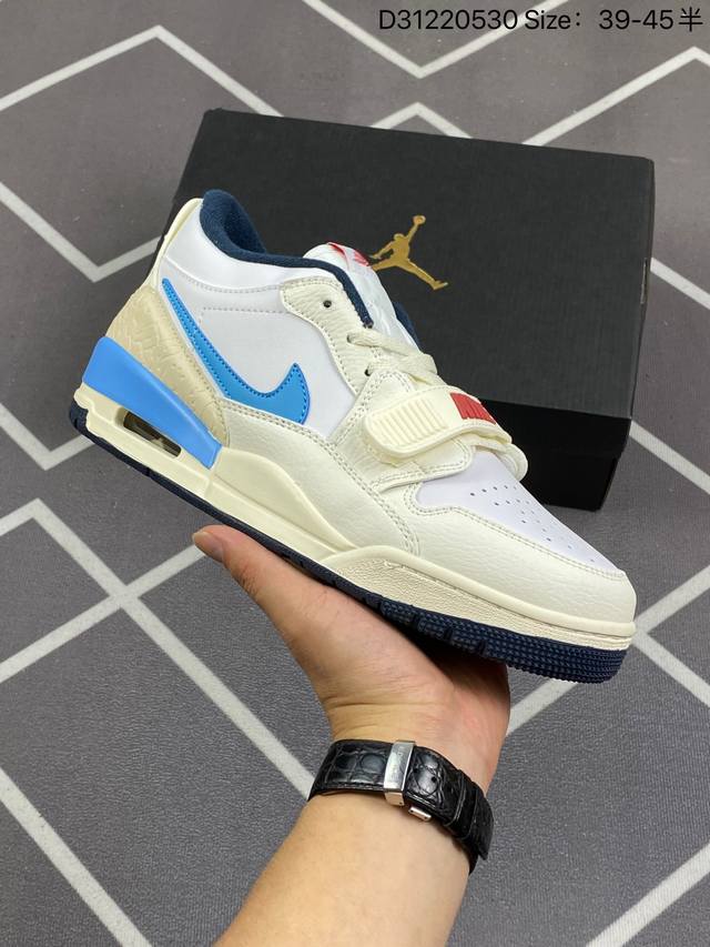 真标三合一最强合体，多种新配色回归耐克nike Air Jordan Legacy 312 Low”White Grey Fog Blue Red“乔丹最强三合