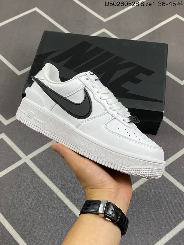 Ambush X Nk Air Force 1 Low 空军一号宽底版系列低帮百搭休闲运动板鞋 联名大钩 货号:Dv3464 102 尺码：36 36.5 37