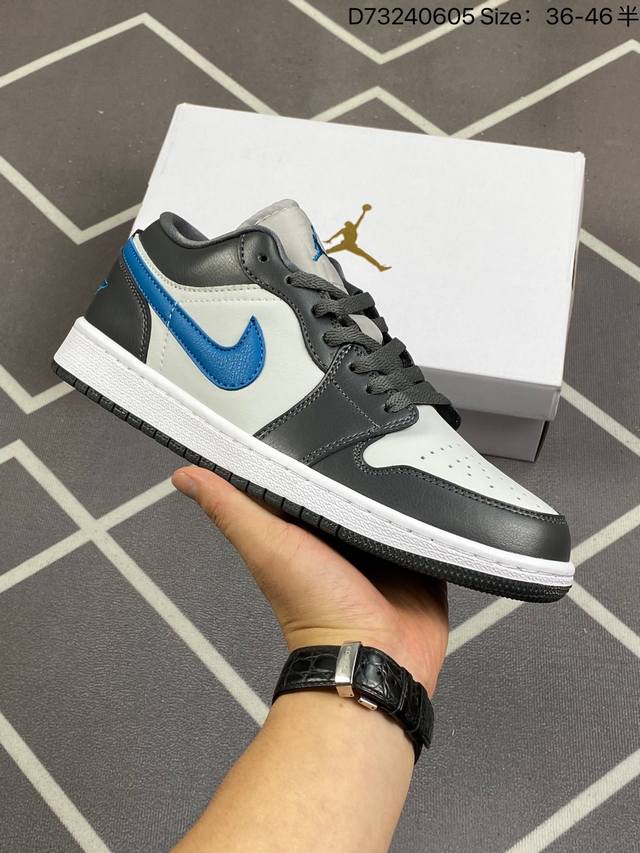 耐克 乔丹air Jordan 1 Low Aj1 乔1 乔丹1代aj1 低帮复古文化休闲运动篮球鞋。该鞋款从 1985 年元年款汲取设计灵感，焕新演绎简约经典