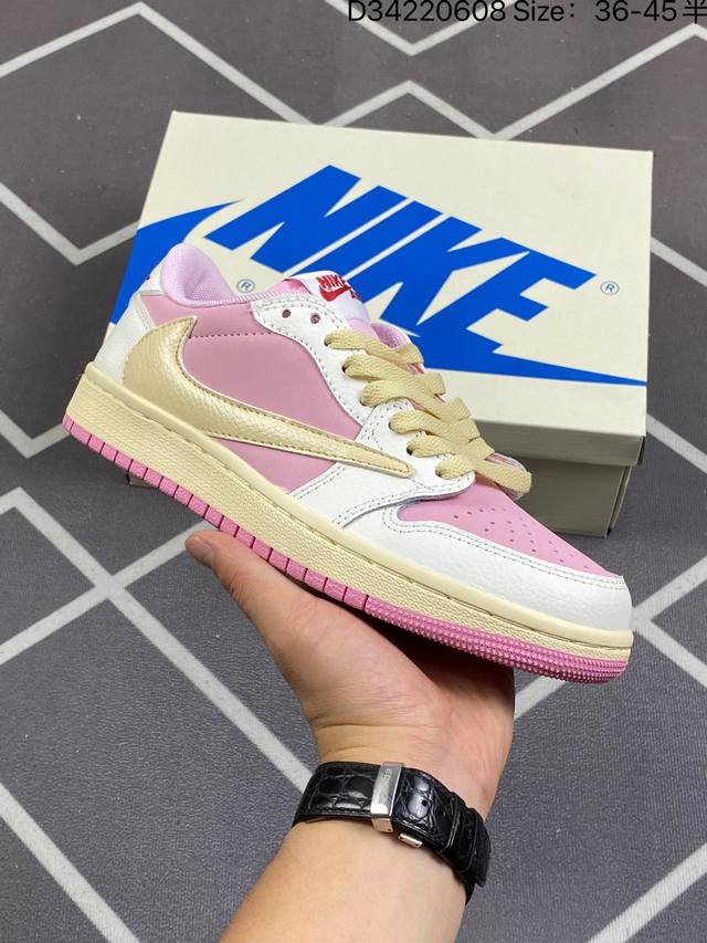 Nike Air Jordan 1 Low Aj1乔丹一代低帮经典复古文化休闲运动篮球鞋 原楦原档案数据开发 采用软质牛剖革组合头层皮鞋面材质 鞋垫嵌入缓震ev