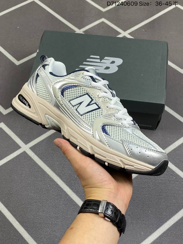 New Balance 530 复古跑鞋 小红书爆款 这双鞋确实是nb家经典复古款式之一，以全新科技诠释，成功打造530鞋款，鞋面在保持530基本线条和片层结构