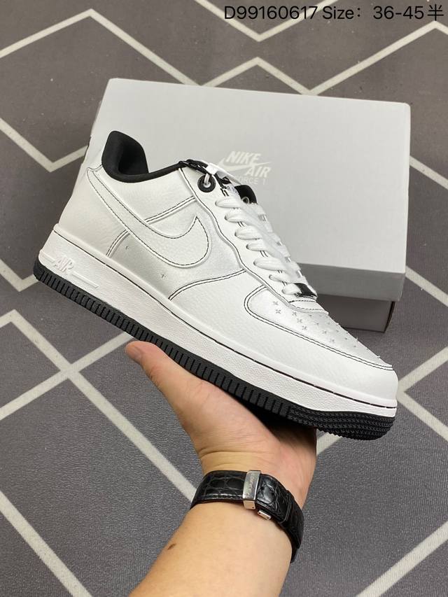 耐克nike Air Force 1 Low 空军一号低帮百搭休闲运动板鞋。柔软、弹性十足的缓震性能和出色的中底设计，横跨复古与现代的外型结合，造就出风靡全球三