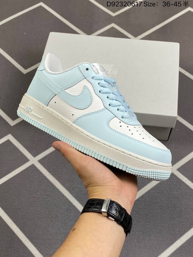 Nike Air Force 1 Low 07 Next Nature 白浅蓝 原楦头原纸板 打造纯正低帮空军版型 专注外贸渠道 全掌内置蜂窝气垫 原盒配件 原