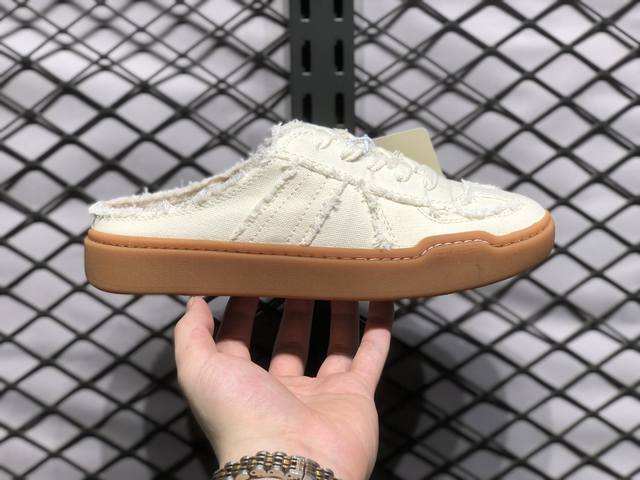 放店 foot Industry German Trainer Mules sneaker 足下工业会所 帆布训练半拖 东莞原产配置精致礼盒装 原楦型原数据纸板