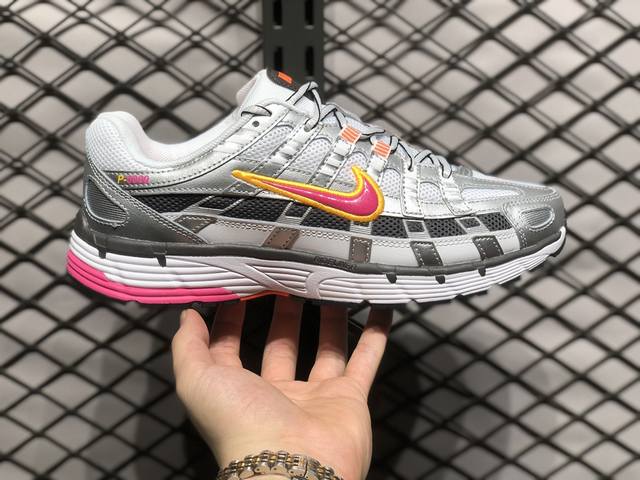 放店190 正确版三层组合大底 原楦开发原版鞋型 nike P-6000 Cnpt0 Silver Laser Fuchsia 系列复古老爹风休闲运动舒适跑鞋