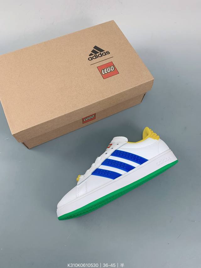 Legoxadidas Neogrand Court三叶草.男女鞋2023校园潮流风 情侣休闲板鞋 size：如图 编码：K310K0610530