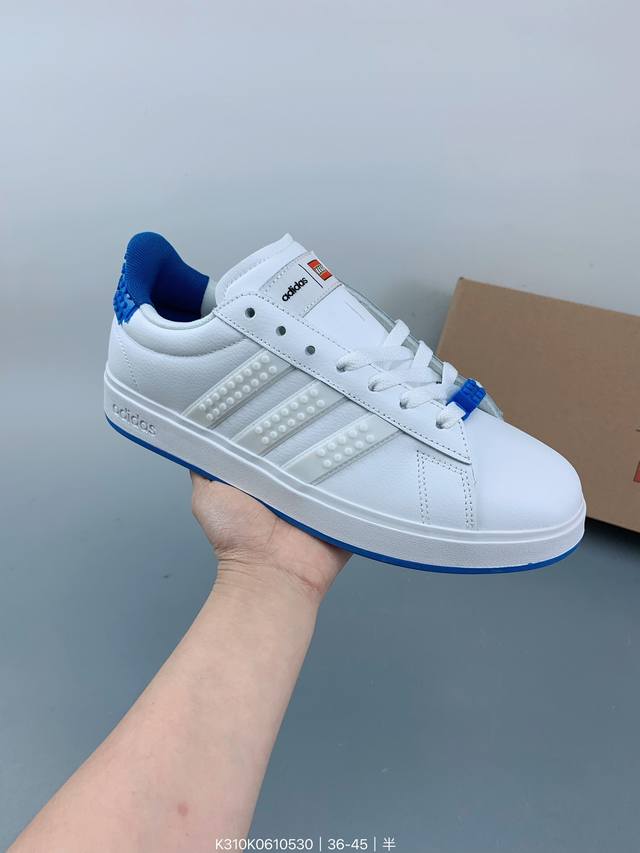 Legoxadidas Neogrand Court三叶草.男女鞋2023校园潮流风 情侣休闲板鞋 size：如图 编码：K310K0610530