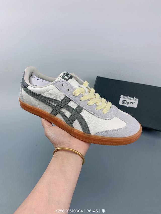 亚瑟士asics Onitsuka Tiger Tokuten 鬼家虎 德训低帮休闲板鞋 size：如图 编码：K256K0510603