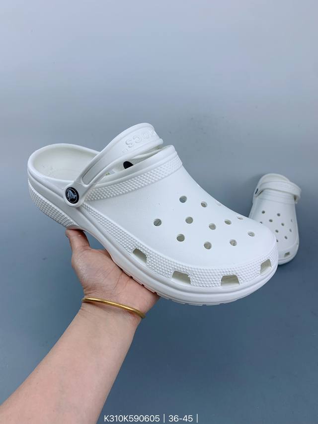 Crocs洞洞鞋卡洛驰情侣沙滩厚底涡轮增高包头凉拖男女鞋 size：如图 编码：K310K590605